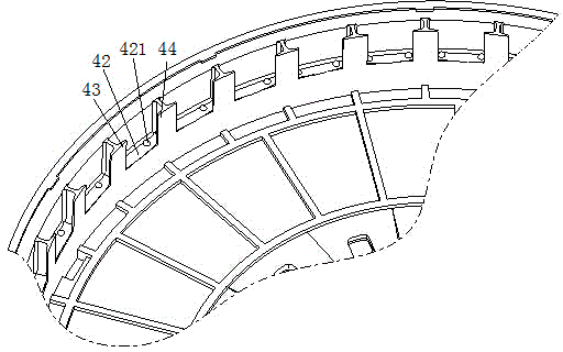 Magnetic steel fixing structure of permanent magnet motor