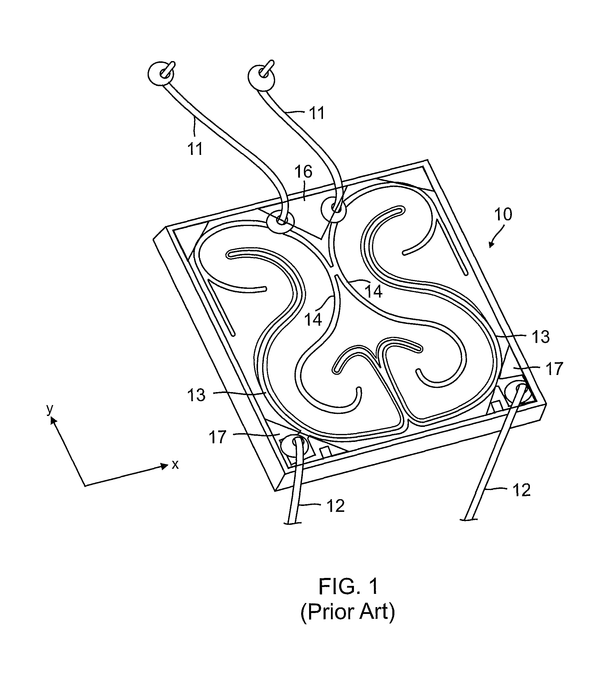 Top contact LED thermal management