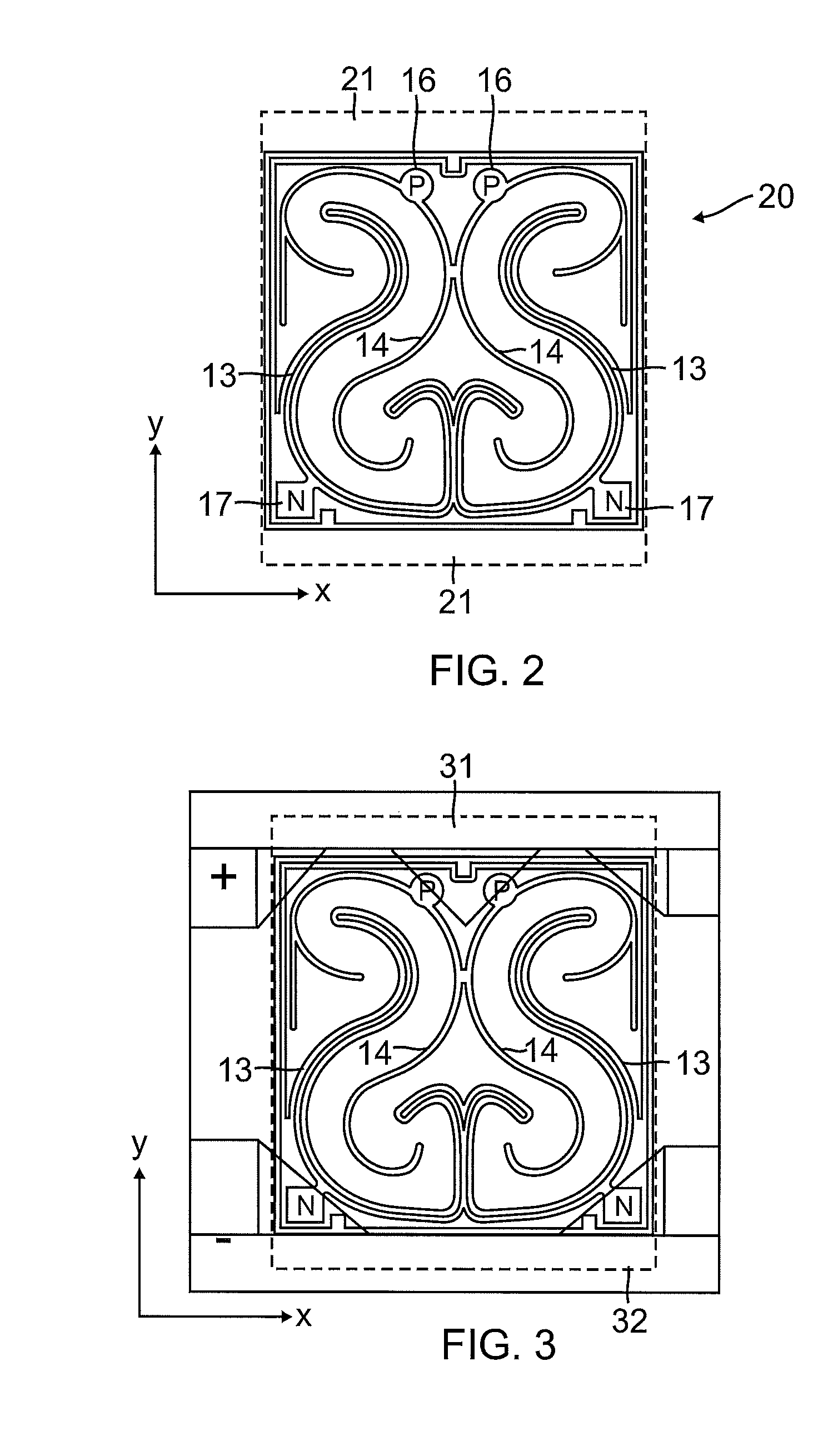 Top contact LED thermal management