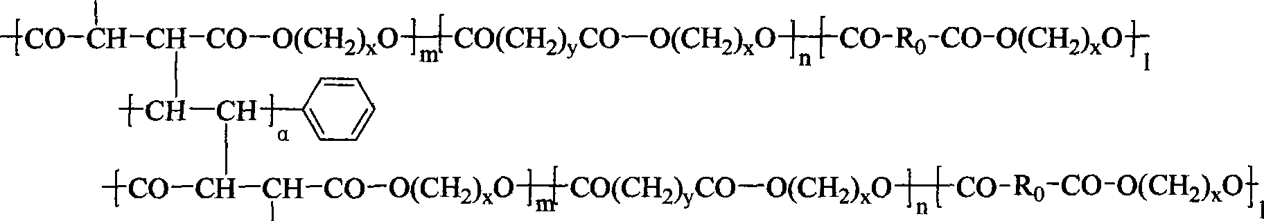 Reaction-type transparent halogen-free flameproof unsaturated polyester and preparation method thereof