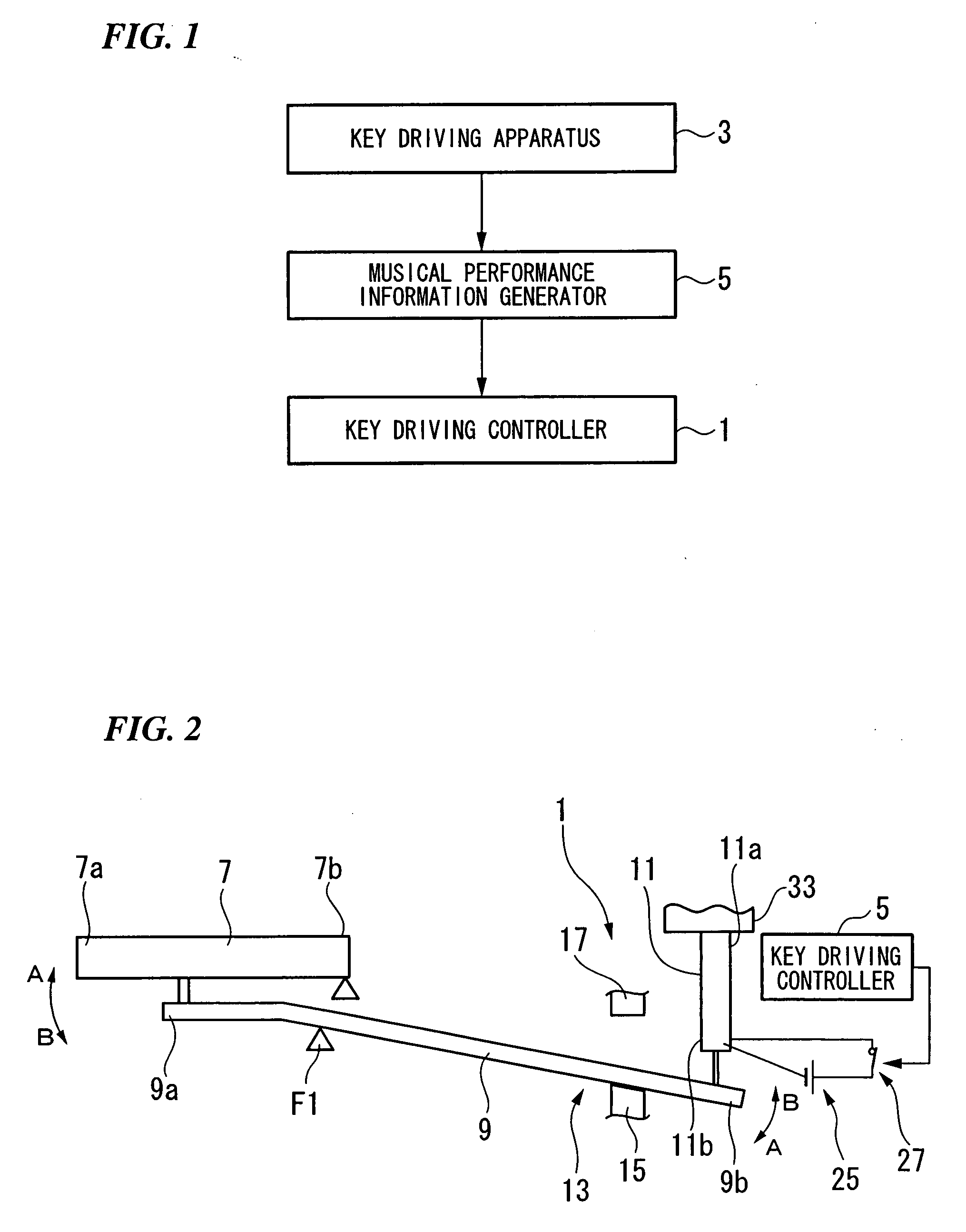 Key driving apparatus and keyboard musical instrument