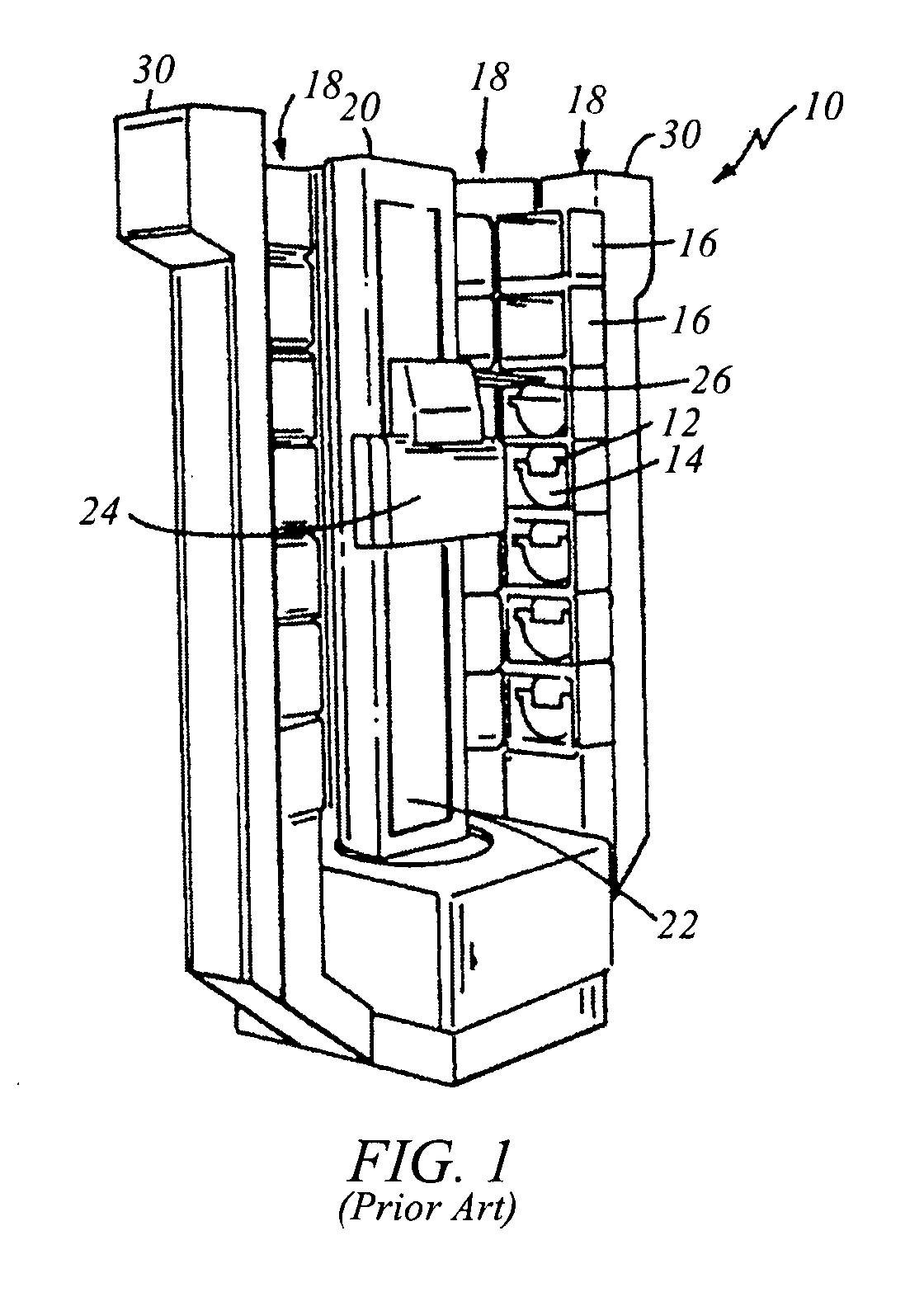 Horizontal array stocker