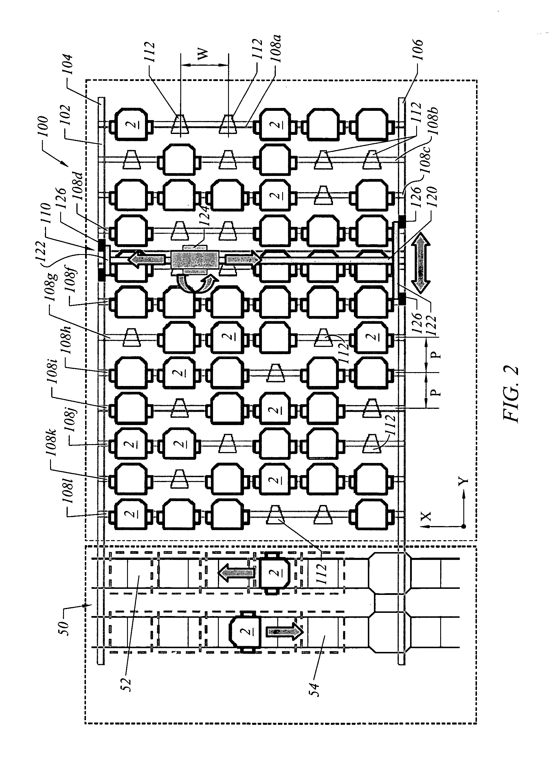 Horizontal array stocker