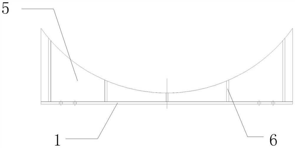 Manufacturing method of kidney-shaped holes in sliding support bottom plate of power station deaerator