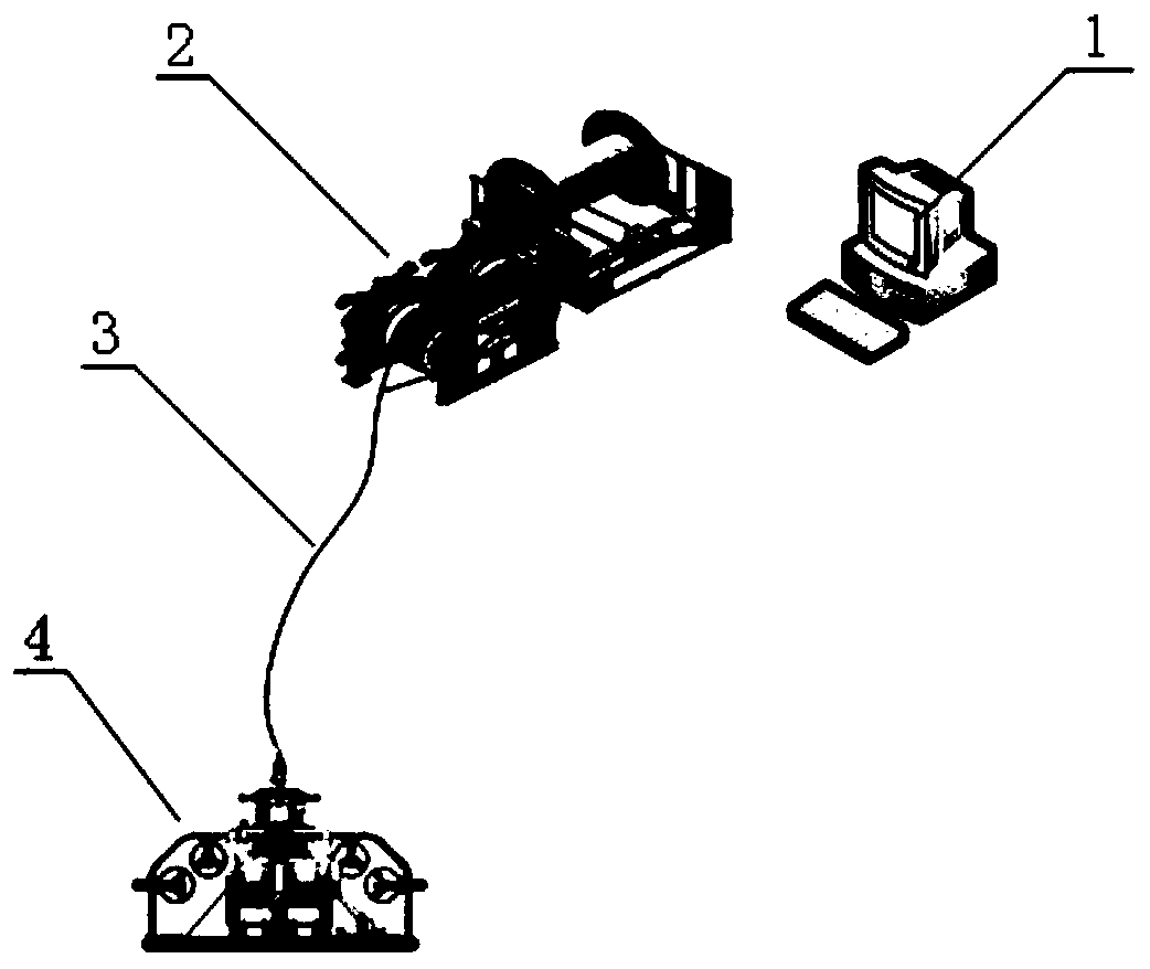 An underwater hanging robot