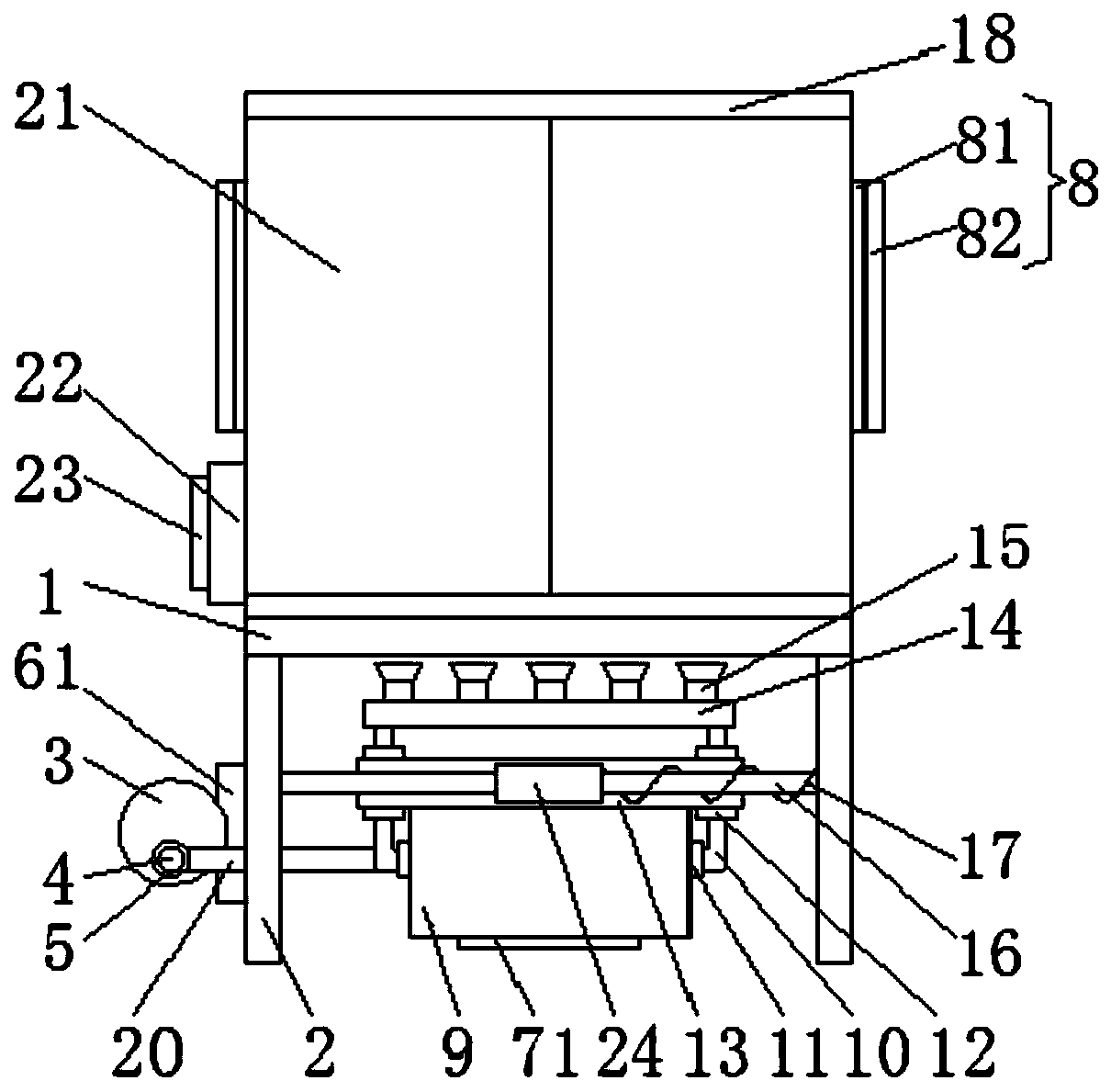 A network security terminal communication cabinet