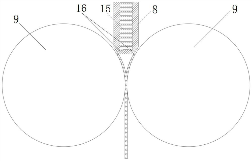 A method for continuous preparation of copper-based amorphous thin strip