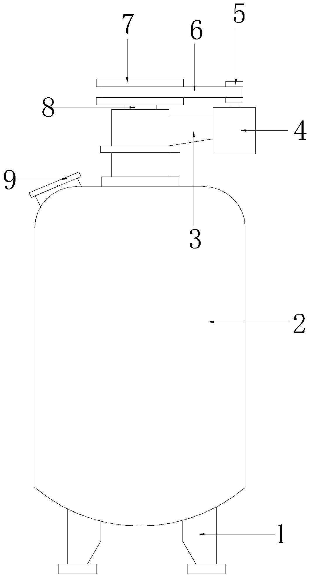 Dry anaerobic fermentation drying equipment of putrescible organic waste