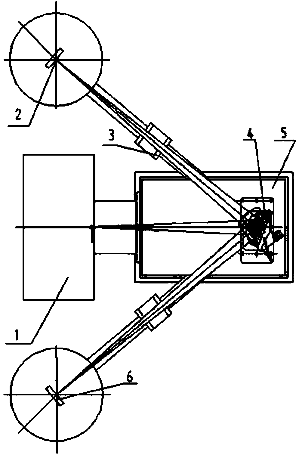 Light path precise adjusting and converting device in ultra-high vacuum test cavity