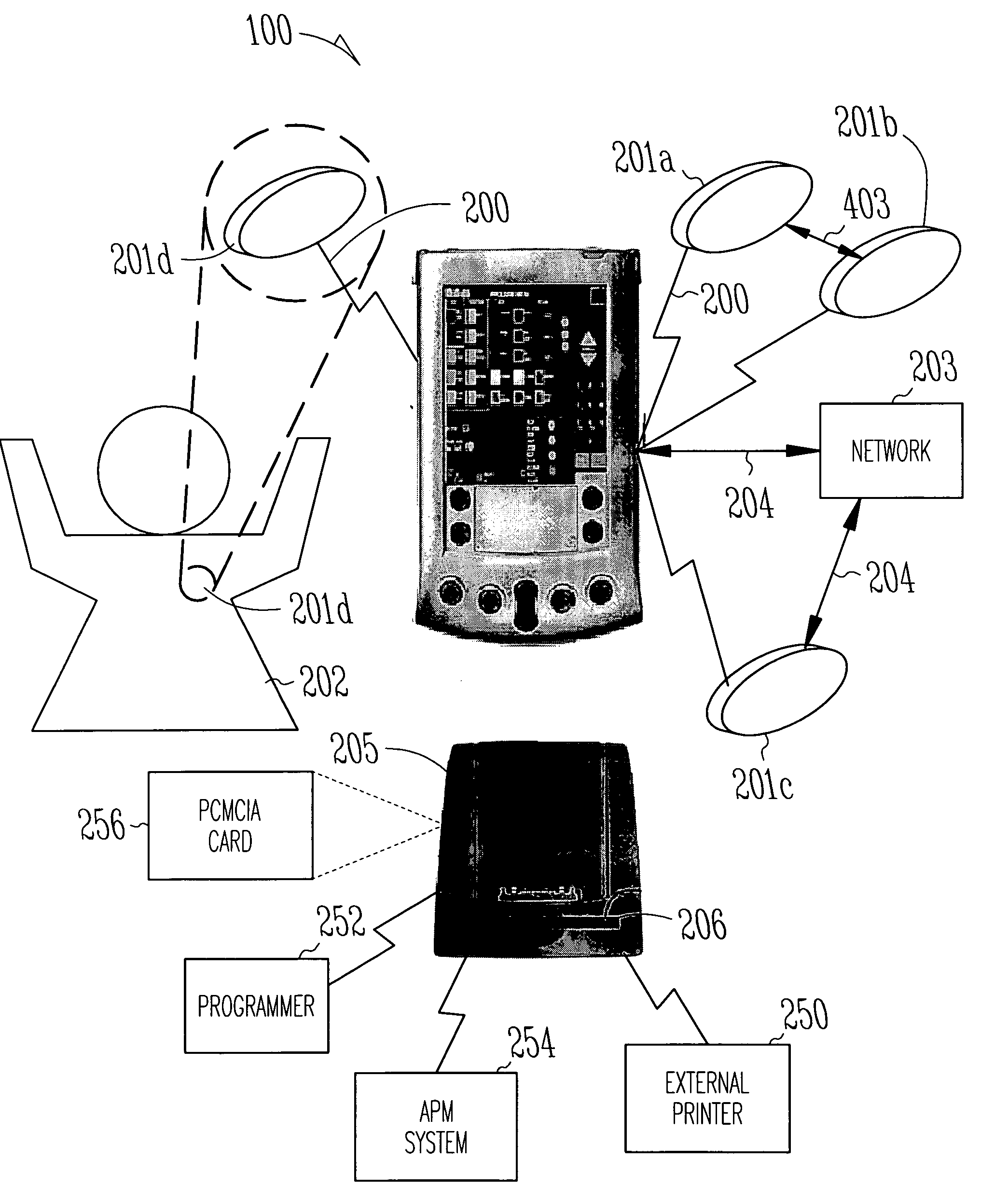 Method and apparatus for communication between a handheld programmer and an implantable medical device