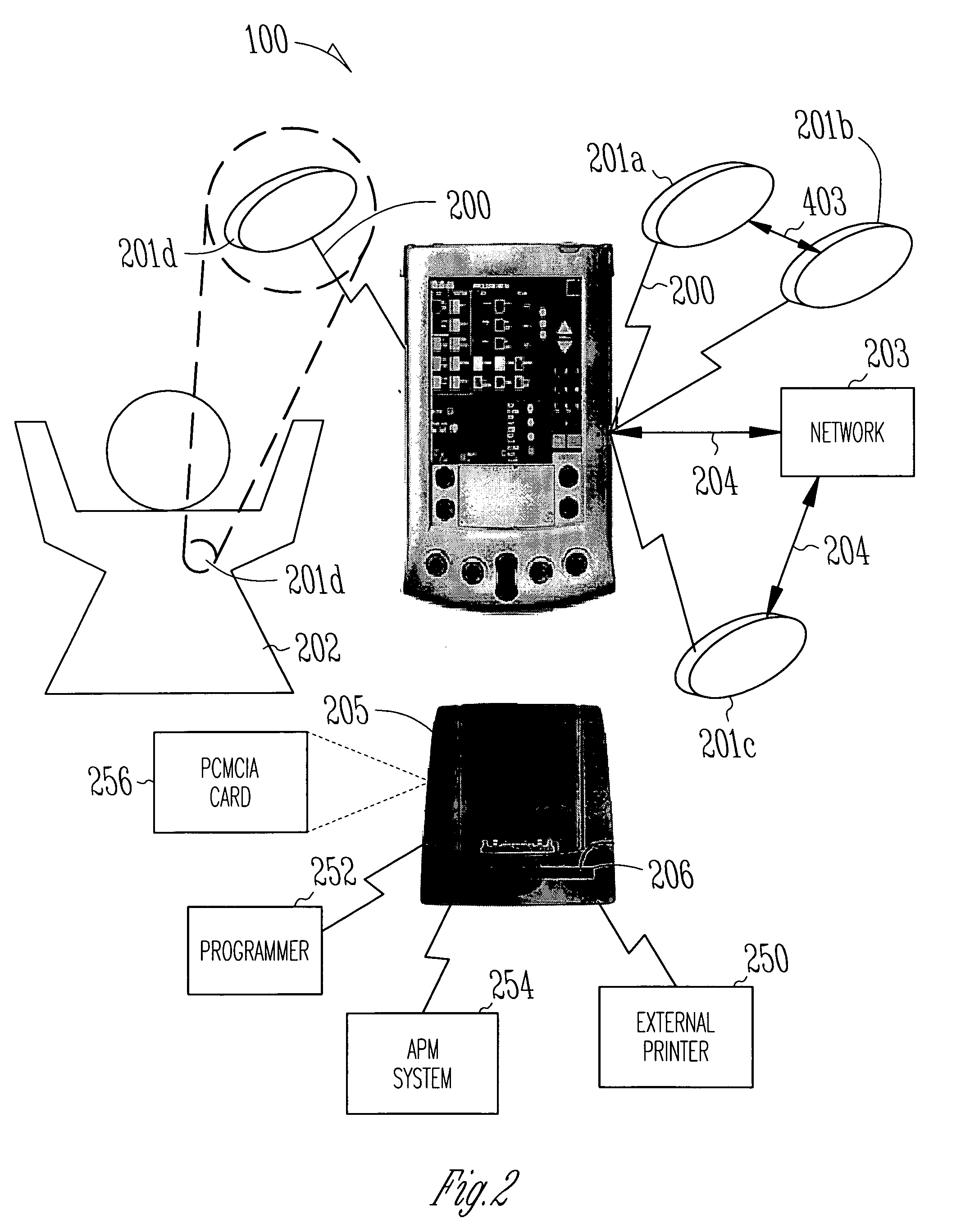 Method and apparatus for communication between a handheld programmer and an implantable medical device