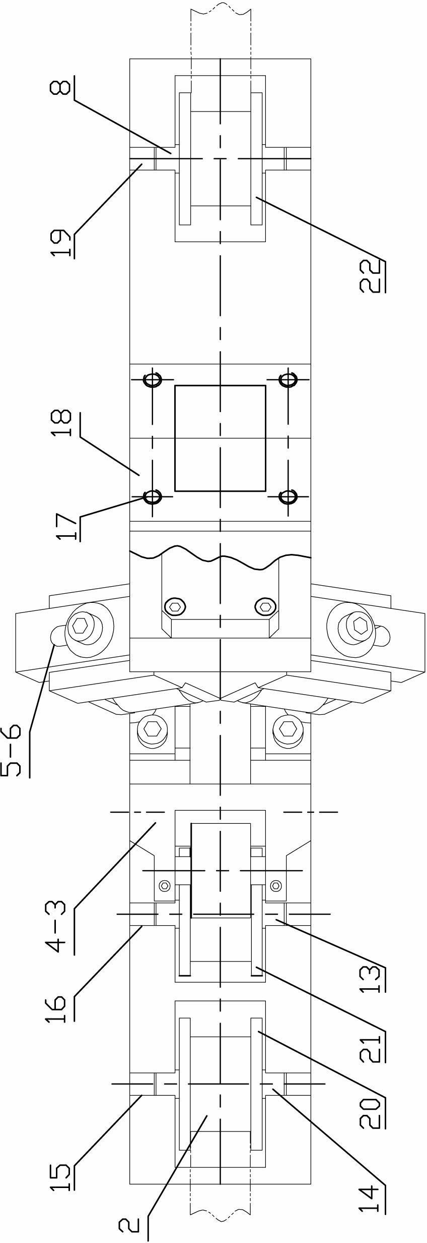 Multi-angle inclined burr removal machine