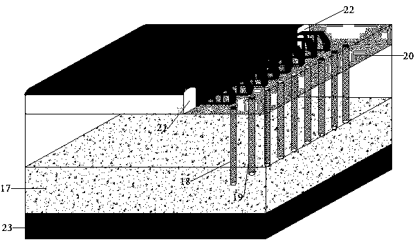 Method and device for weakening underlying coal seam mining thick-hard roof strong mine pressure through microwave heating