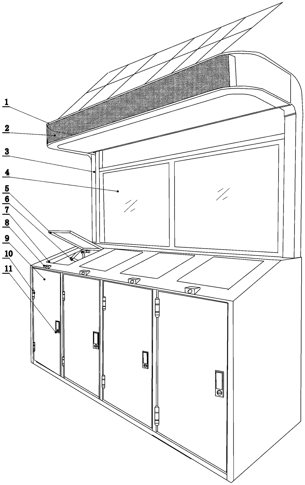 Automatic garbage classifying and collecting station