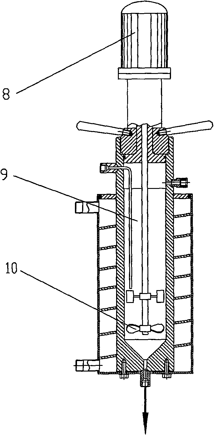 Method for separating borneol by using separation kettle with stirrer of supercritical CO2 fluid extraction system