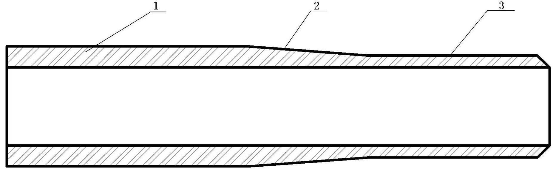 Production process of large-calibre epoxy glass fiber and braided strap winding extrusion draw pipe