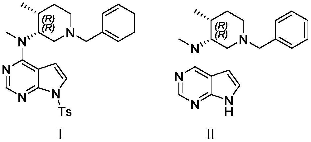 Method for detecting tofacitinib chiral intermediates and enantiomer thereof