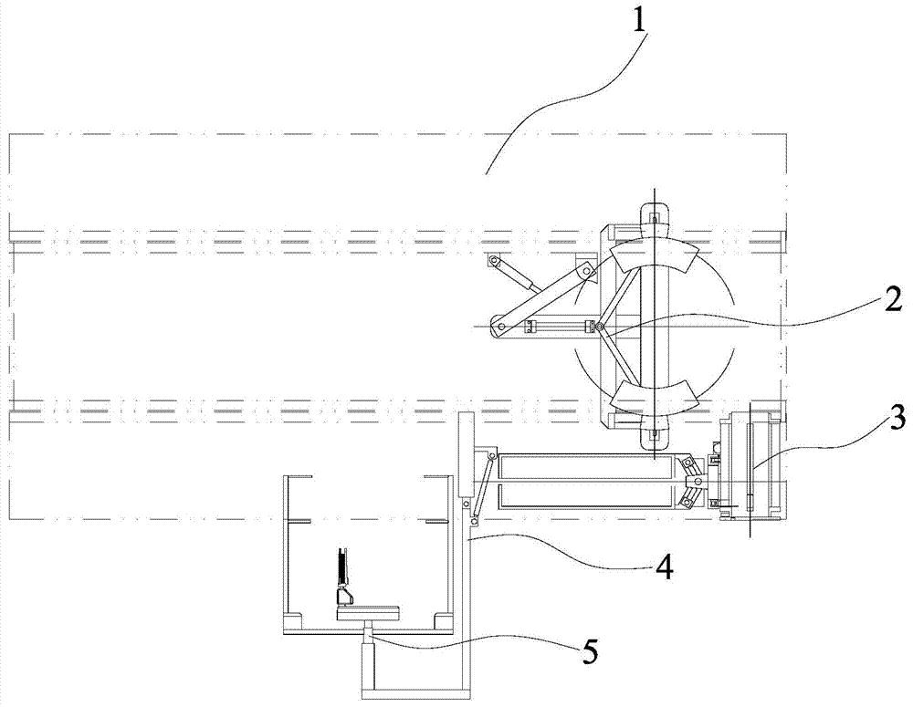 Automatic automobile spare tire replacement system