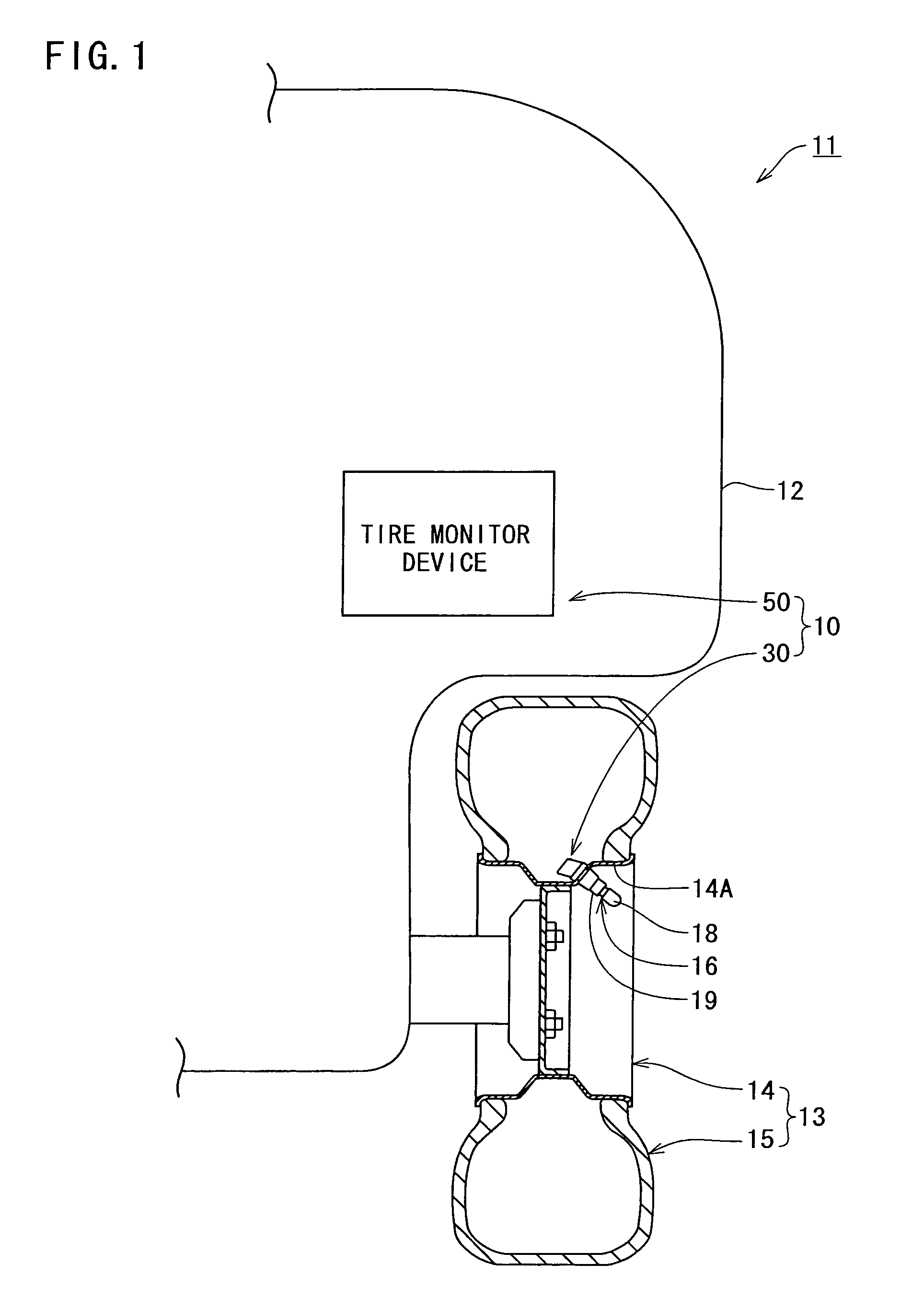 Tire monitor radio circuit and tire monitor system