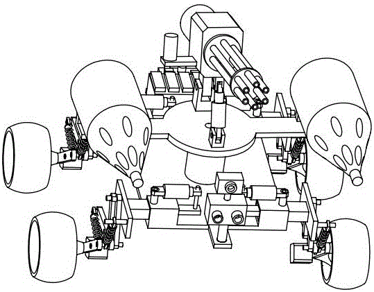 Military investigation and attack integrated robot