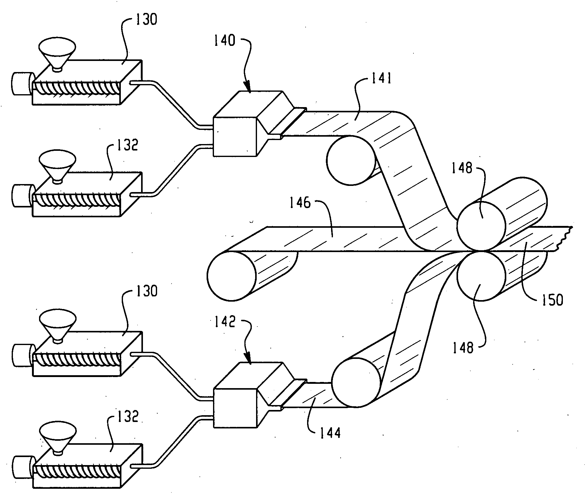 Co-extrusion process for preparing roofing membranes