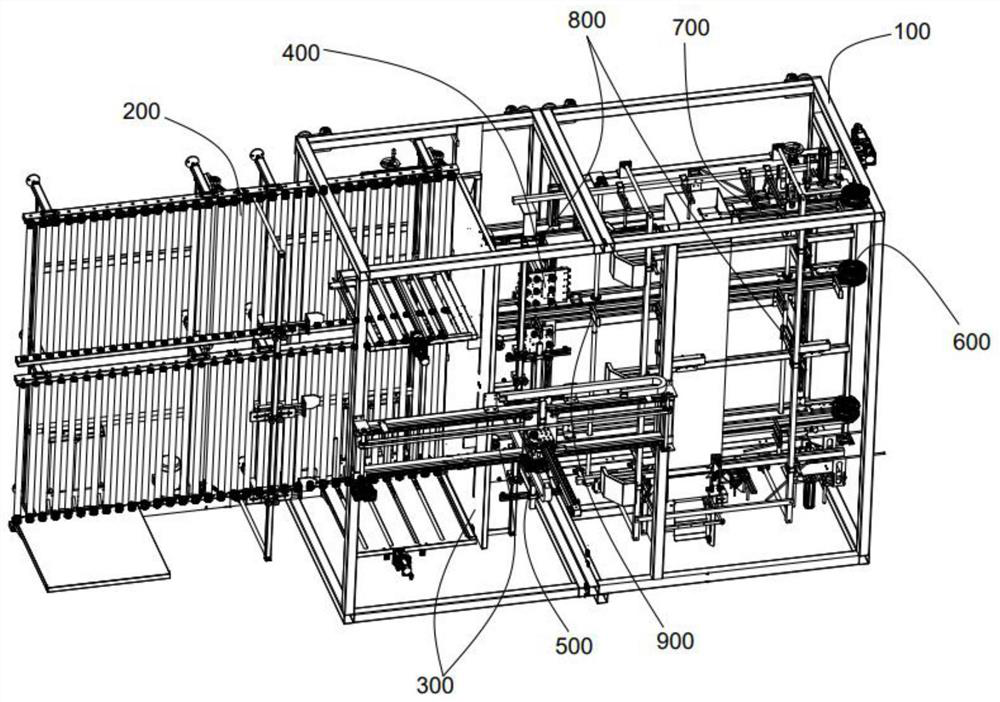 Roll material unpacking, loading and packaging all-in-one machine