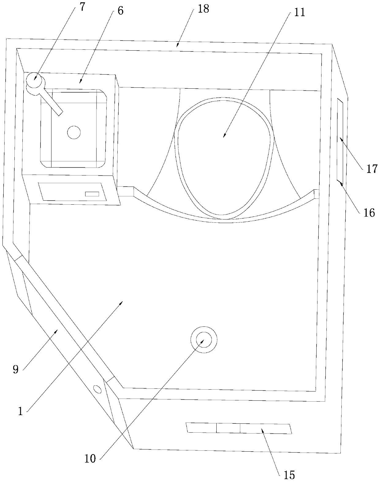 House and vehicle integrated type rest room and manufacturing technology thereof