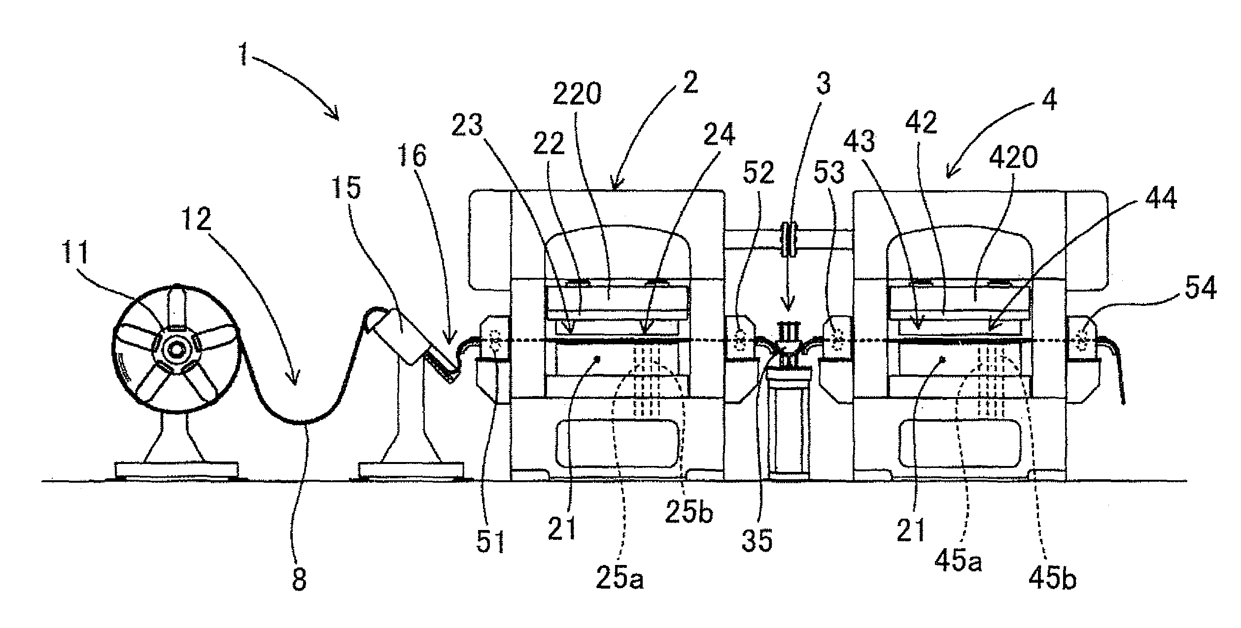 Laminated core punching apparatus