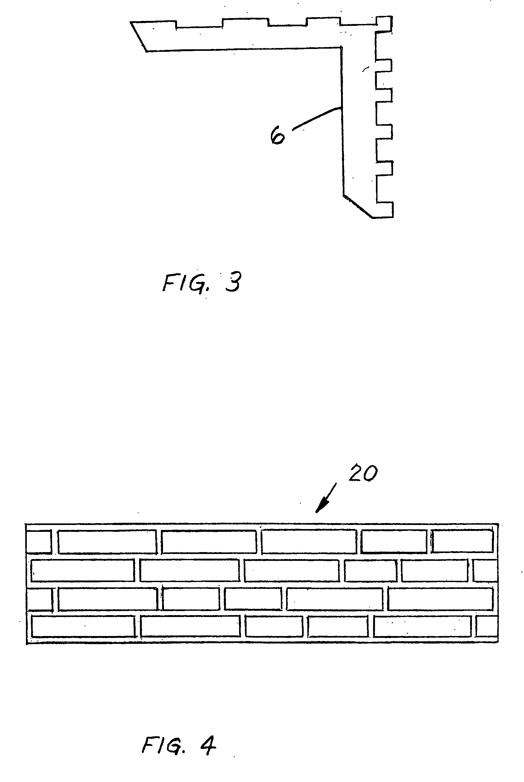 Brick patterned shelving