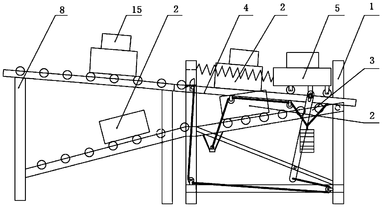 Pedal plate automatic empty-return device