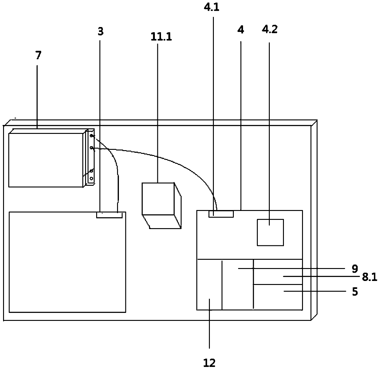 Display cabinet capable of automatically interacting with mobile communication equipment