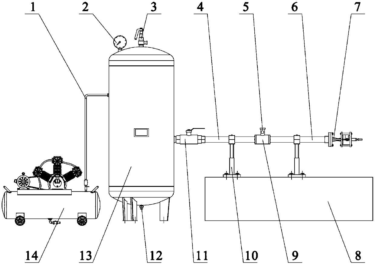 Testing device and testing method for lift force of valve disc of safety valve