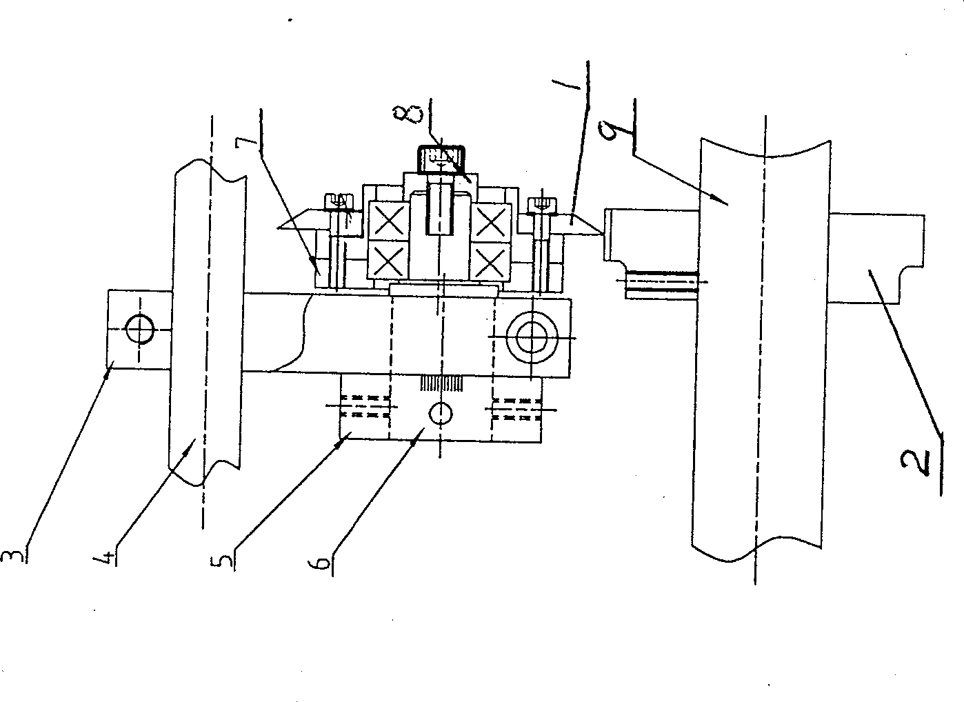 Skipping line-rolling device