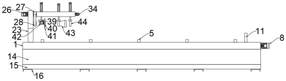 Bamboo pole cutting device for bamboo furniture production and cutting method thereof