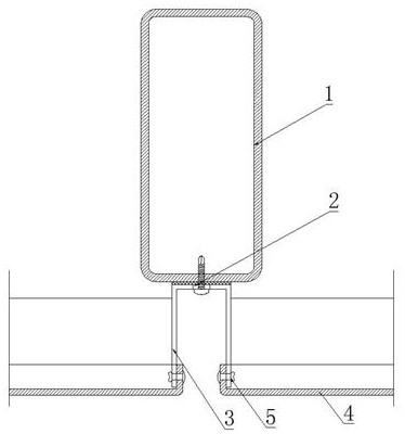 Plug board curtain wall structure and construction method