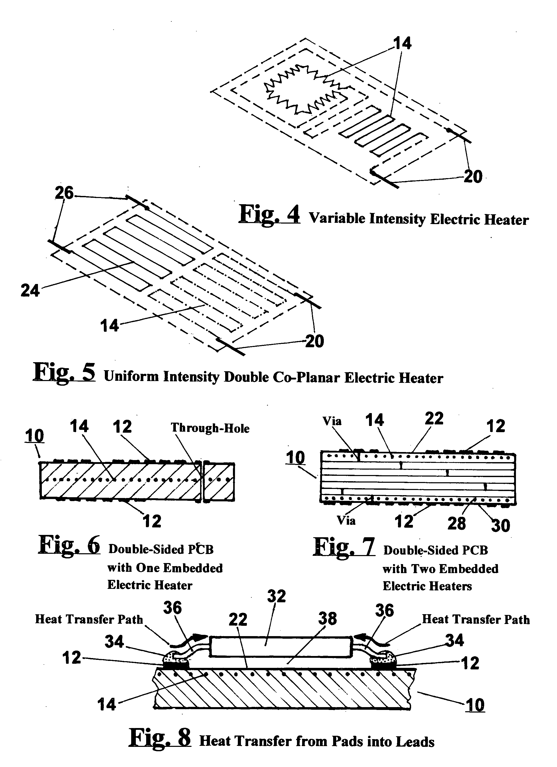 Self-reflowing printed circuit board and application methods