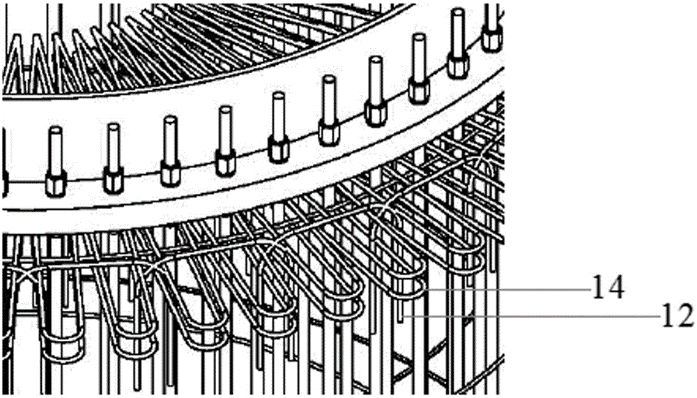 Fan pile pier foundation and construction method thereof