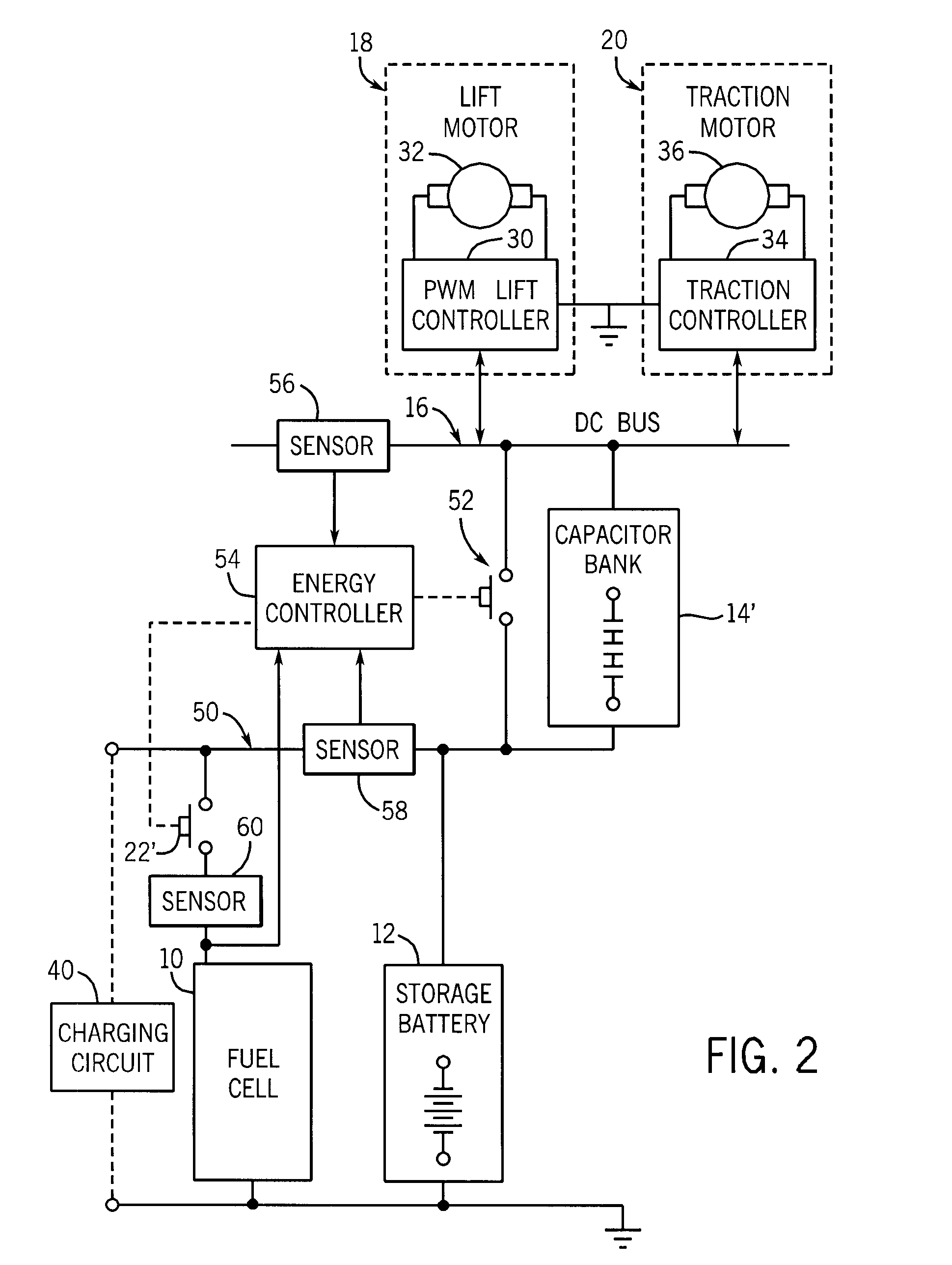 Lift truck with hybrid power source