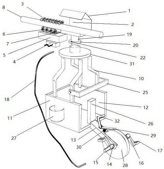 Overhead cable running gear