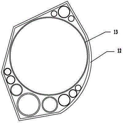 Novel deep foundation pit supporting structure and construction method for same