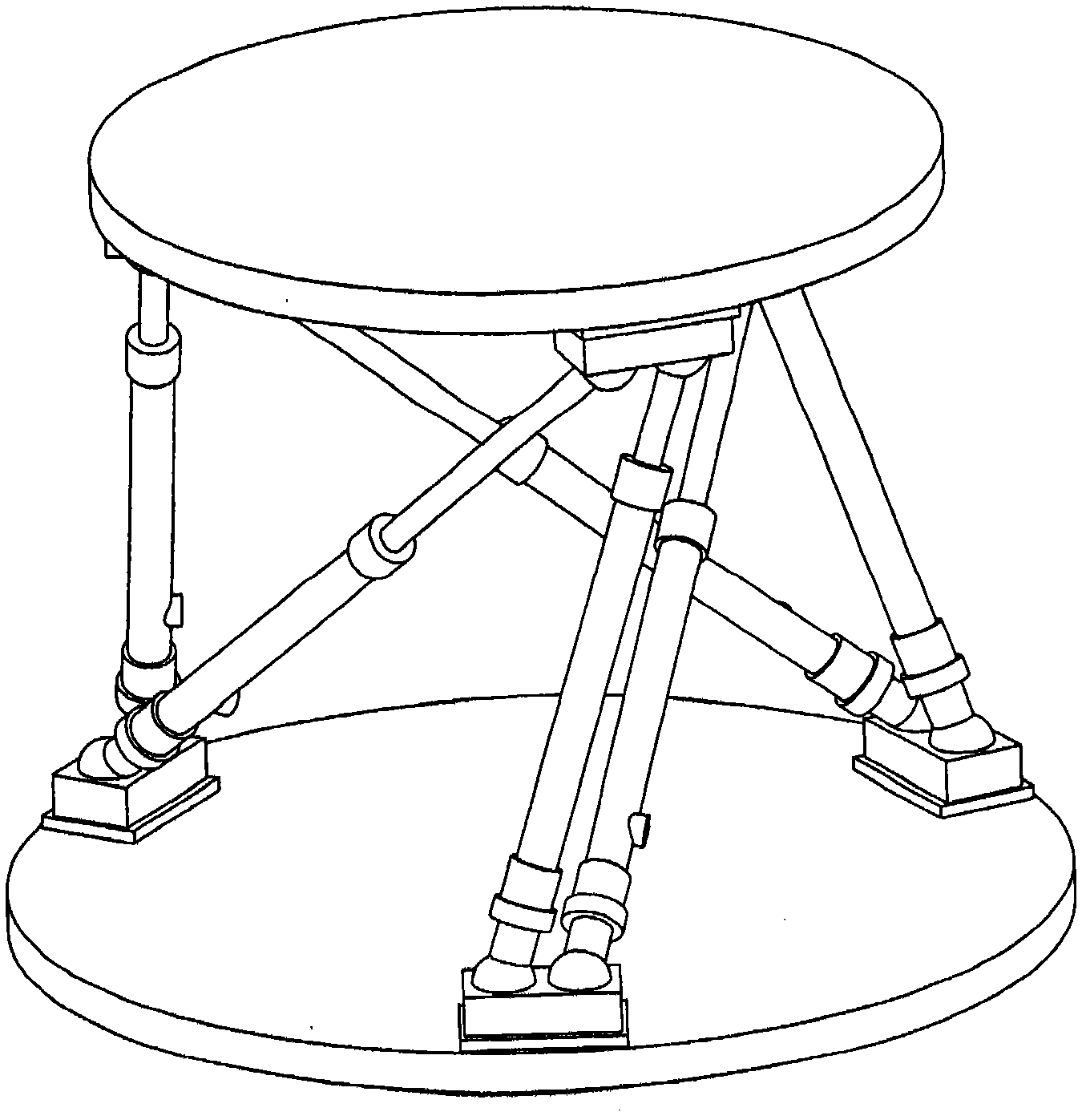 Hydraulic simulator platform free from washout algorithm in direction of rotation on axis