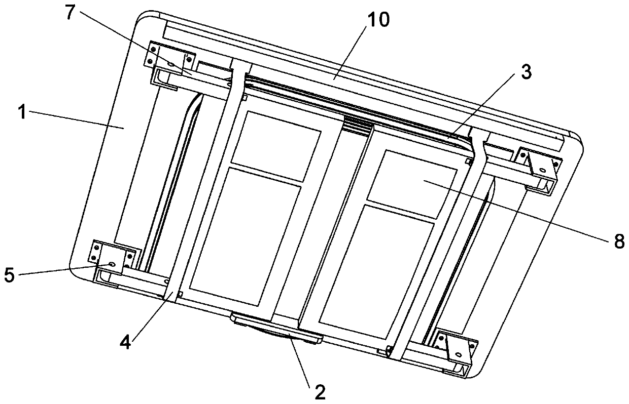 Portable lazy table with storage space