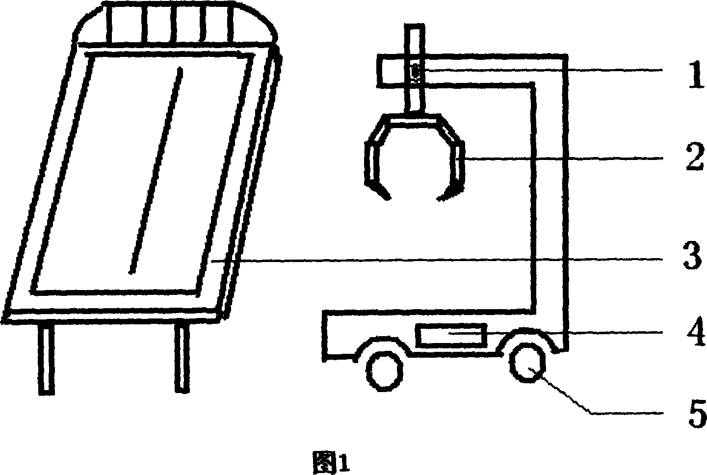 Medical bed replacing vehicle