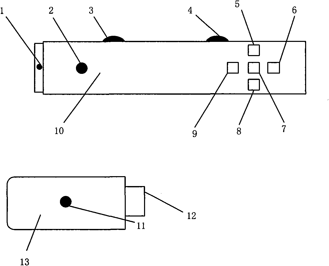 Remote interactive pen and handwriting detection method