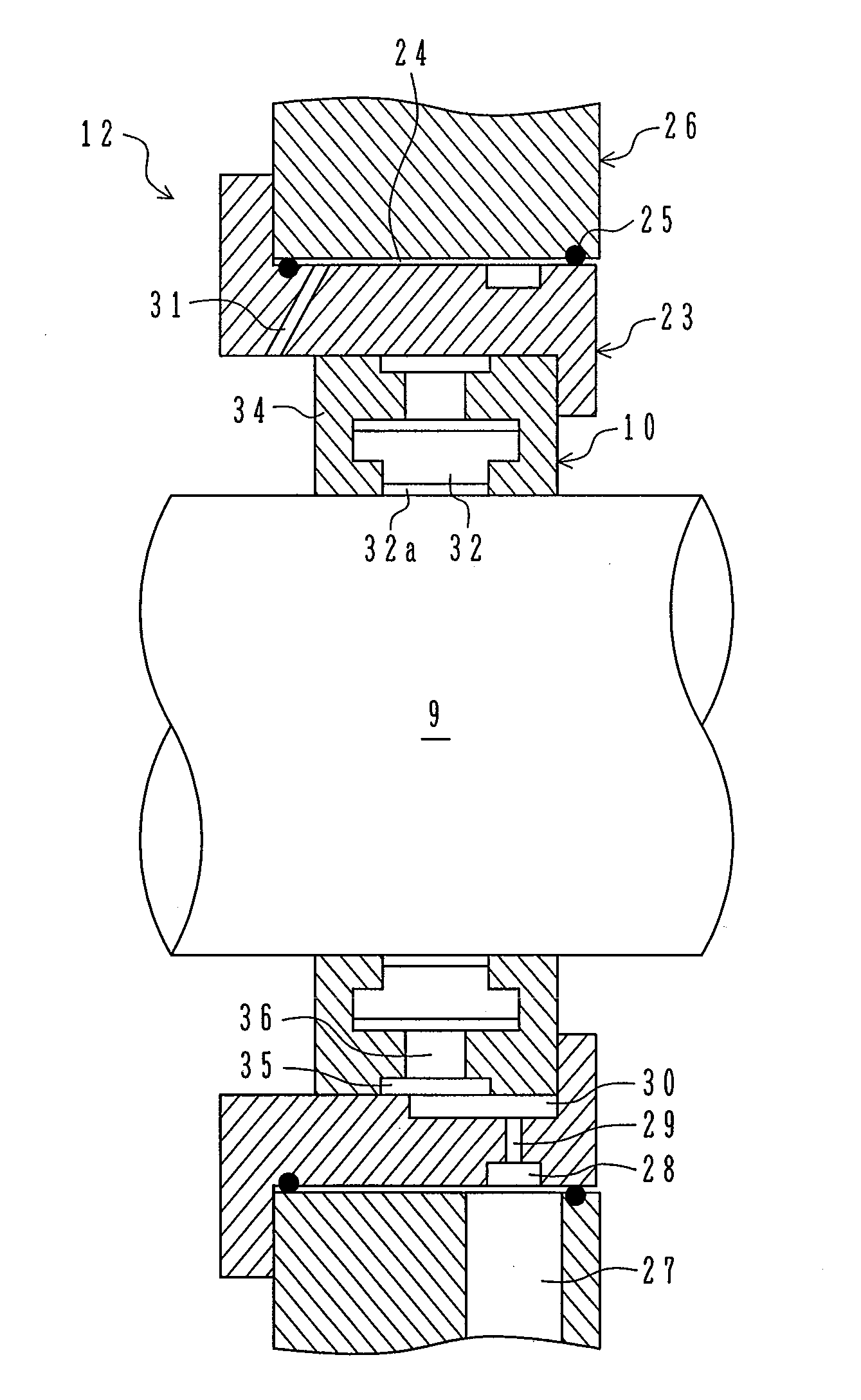 Bearing device of gas turbine power generation equipment and gas turbine power generation equipment