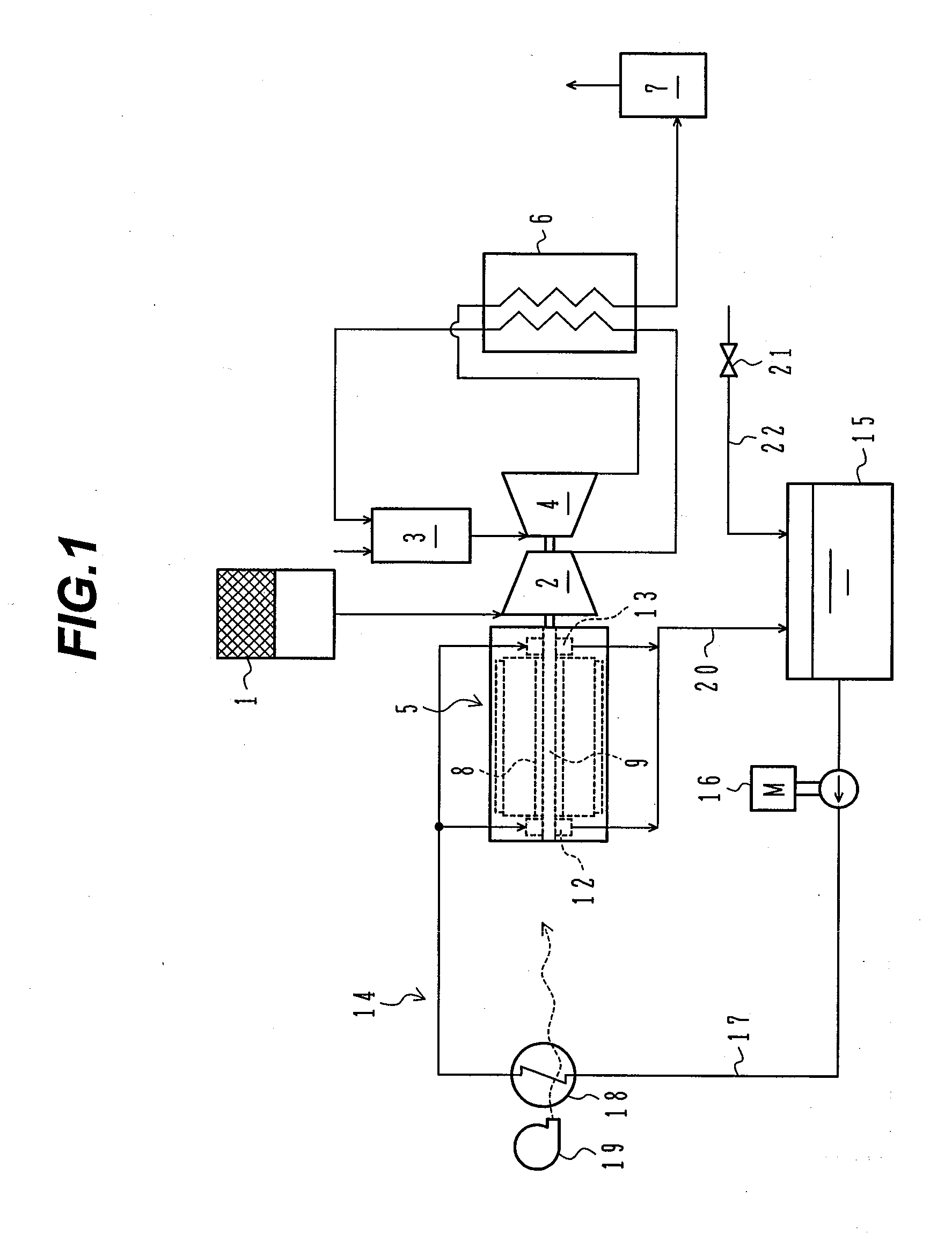 Bearing device of gas turbine power generation equipment and gas turbine power generation equipment