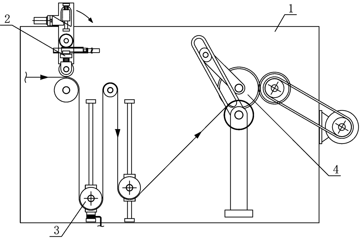 Yarn variable speed winding mechanism