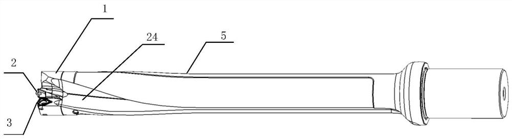 Split type drilling tool