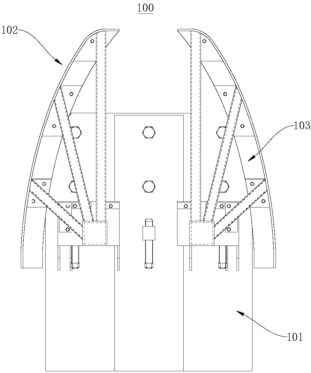 Shake preventing device of mechanical parking device and mechanical parking device