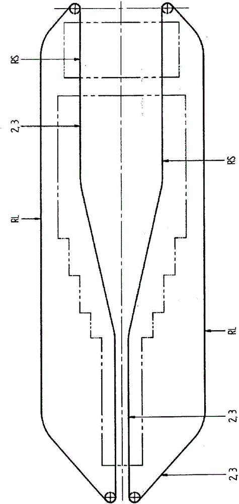 Linear-motor-driven conveying system, in particular stretching system